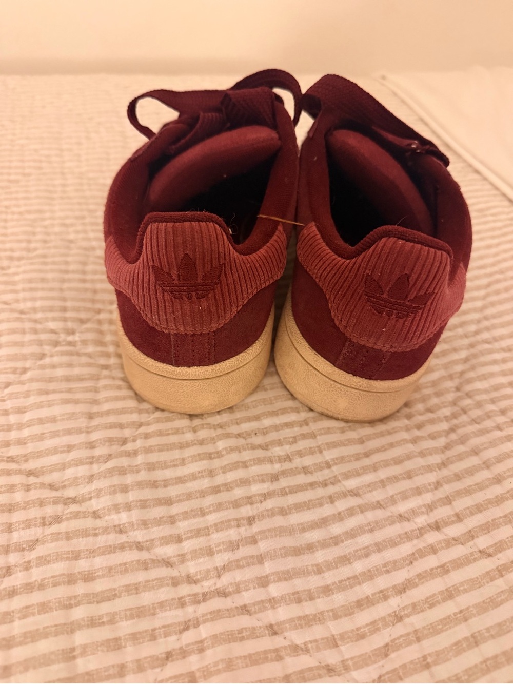 adidas Kids Maroon Suede Low-Top Sneakers